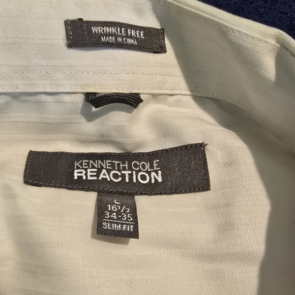 Kenneth Cole Reaction White Dress Shirt - Picture 1 of 3
